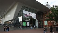 A view of the Stedelijk Museum building in Amsterdam, Netherlands on August 26, 2024. (Photo by Jakub Porzycki/NurPhoto via Getty Images)