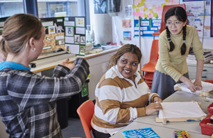 Student teachers in the classroom