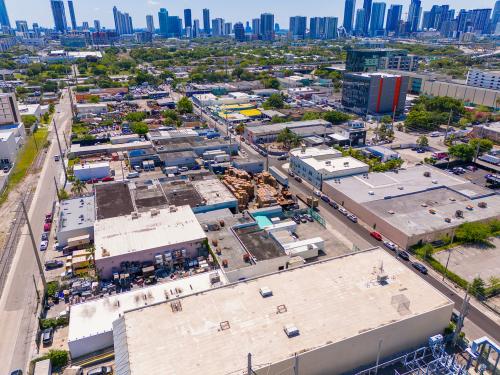 Industrial district Miami west of downtown