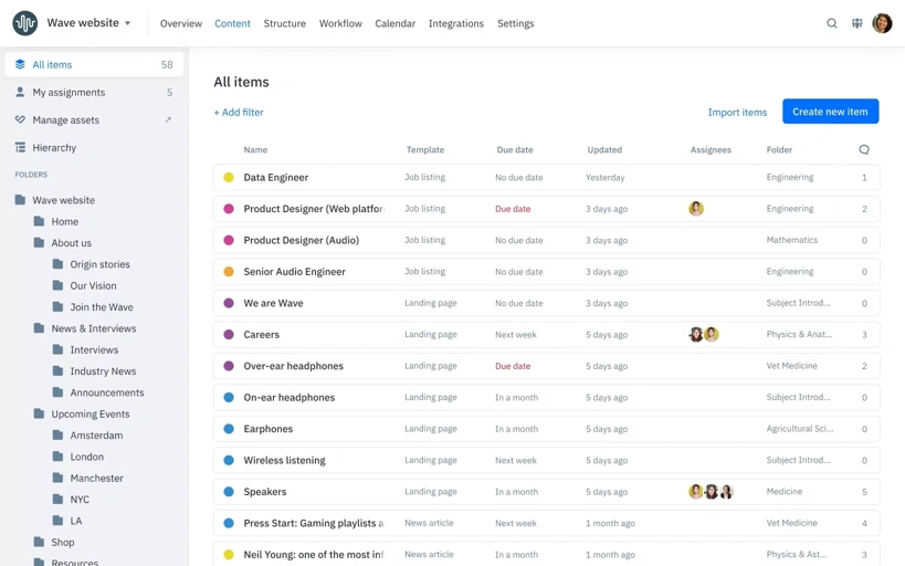 Content Workflow