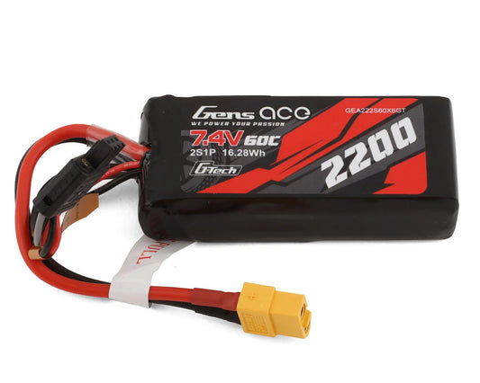 Gens Ace 2S G-Tech Smart (7.4V/2200mAh) w/XT-60 Connector