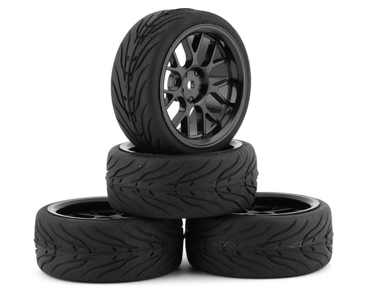 Spec T Pre-Mounted On-Road Touring Tires w/CS Wheels (Black) (x4)