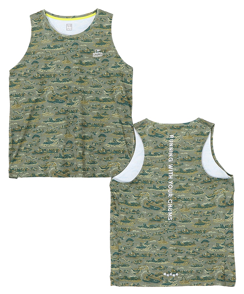 RUN All Pattern Sleeveless Shirt(ランオールパターンスリーブレスシャツ(トップス/ノースリーブ))