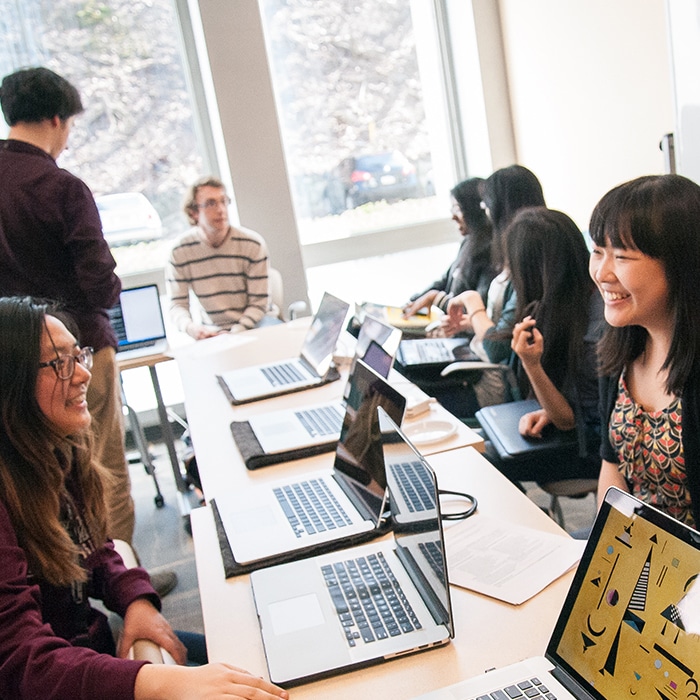 students in computer lab