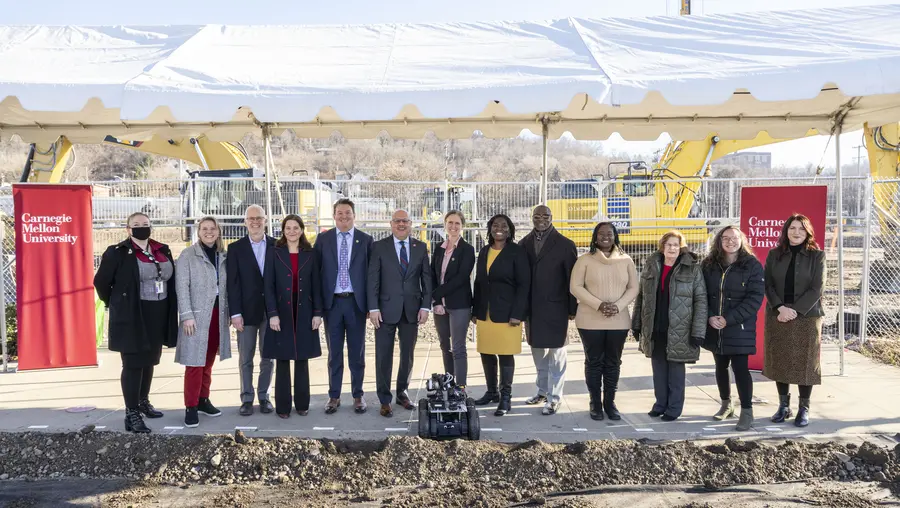 A group photo at the RIC groundbreaking