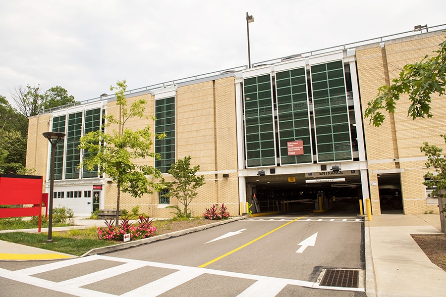 photo of east campus garage