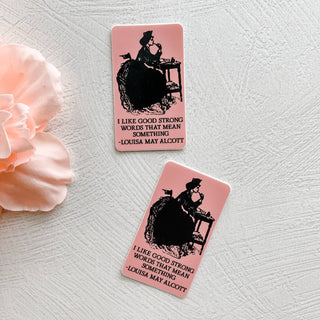 Little Women Sticker |  I Like Good Strong Words Jo