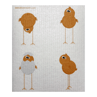 FUNNY CHICKENS SWEDISH DISHCLOTH | REUSABLE