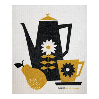 RETRO COFFEE SWEDISH DISHCLOTH | REUSABLE