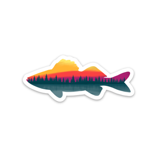 Walleye Fish Sticker