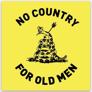 No Country For Old Men Sticker