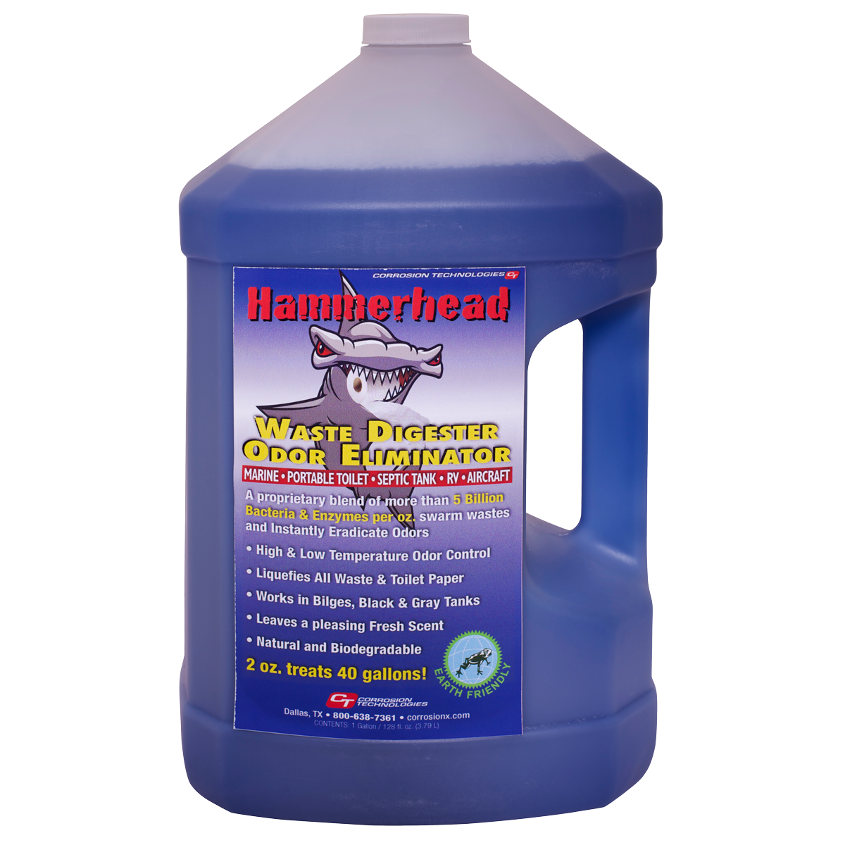 Hammerhead waste digester / odor eliminator