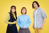 テレビアニメ『ハニーレモンソーダ』インタビューより（左から）根本京里、市ノ瀬加那、矢野奨吾