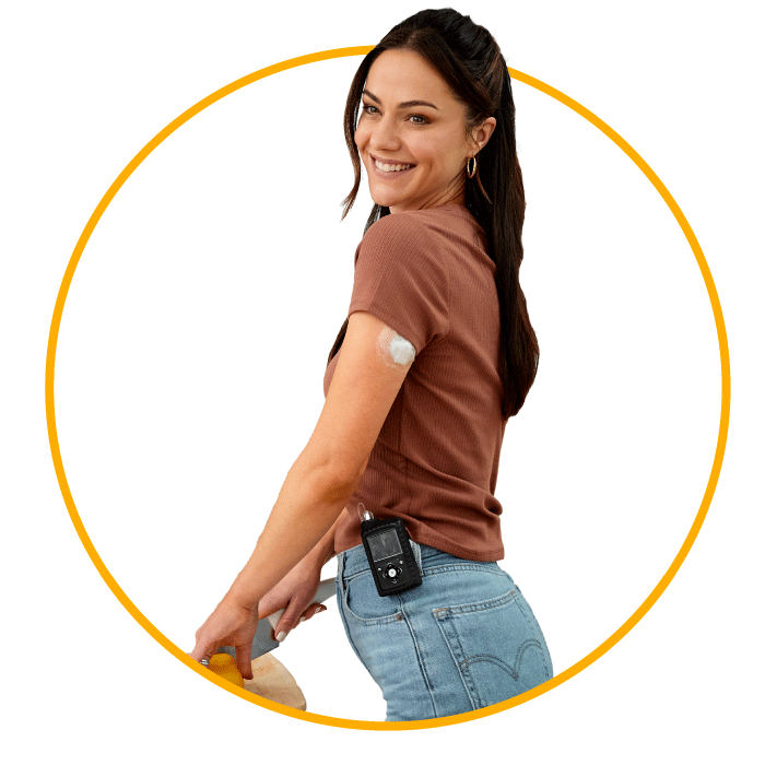 Alexandra Park wearing a Medtronic insulin pump