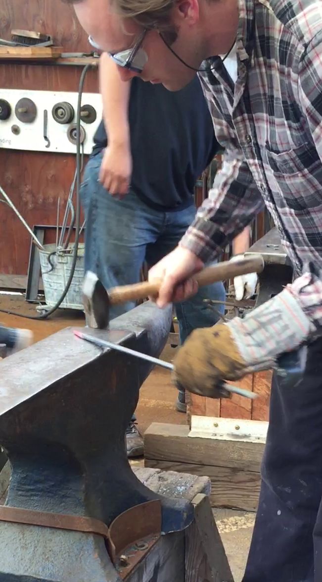 Metal forging in Art