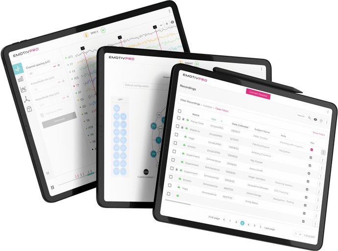 emotiv pro tablet screens