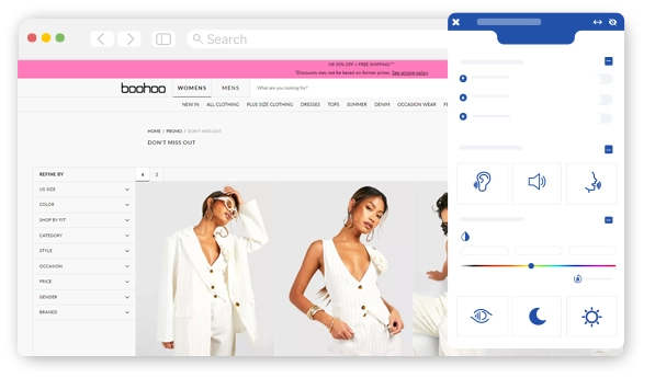 Image of boohoo website