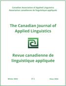 Couverture du numéro 'Volume 27, numéro 1, hiver 2024' de la revue 'Canadian Journal of Applied Linguistics / Revue canadienne de linguistique appliquée'