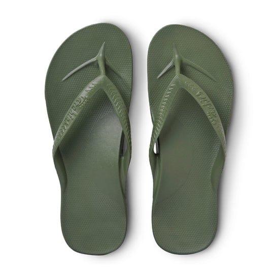 Archie's Flip Flops- Olive - Esme and Elodie