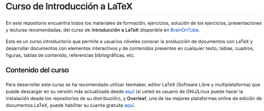 Spanish language LaTeX course