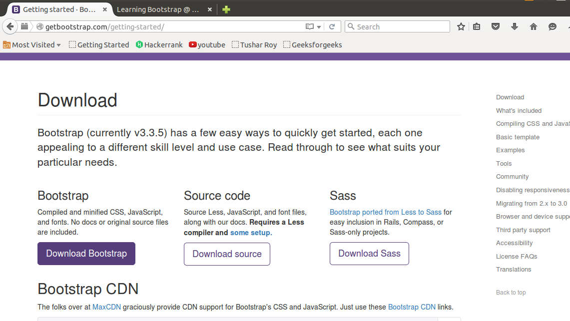 Download bootstrap