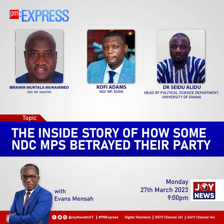 Livestream: PM Express discusses NDCs betrayal