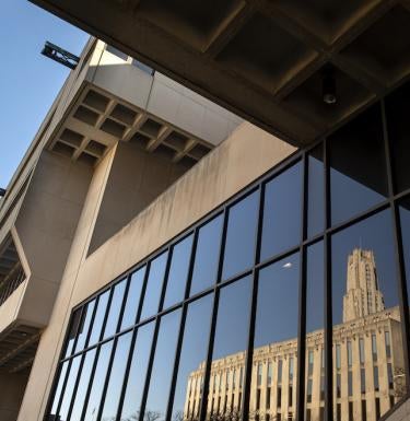 Posvar building reflection