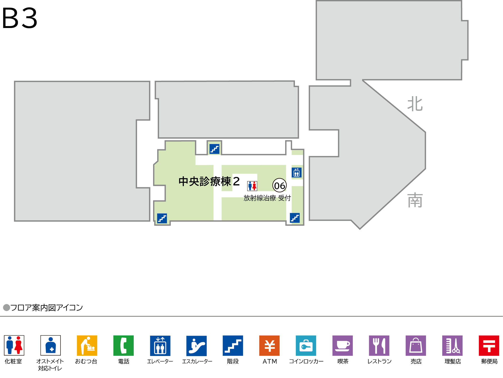 フロアマップ B3階