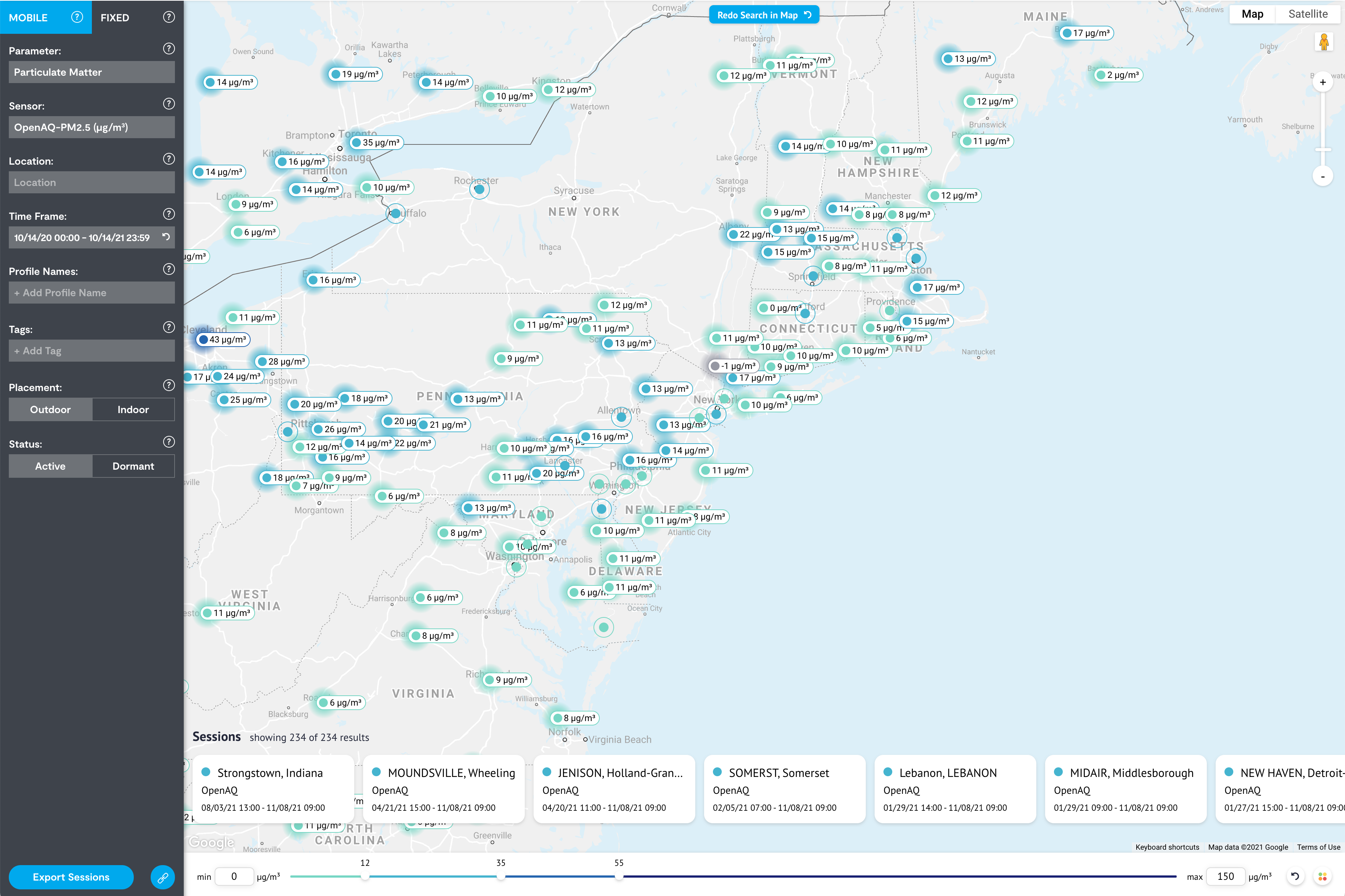 AirCasting Map