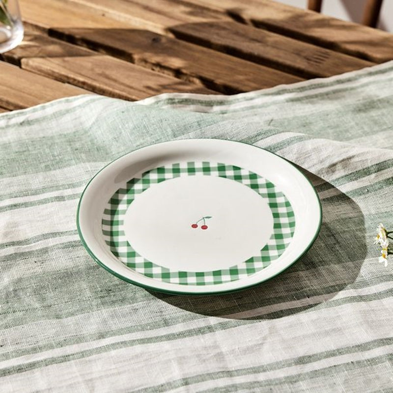 Korean Picnic Day - Round Plate