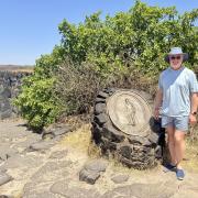 Peter Samson follows in Livingstone's footsteps at The Victoria Falls