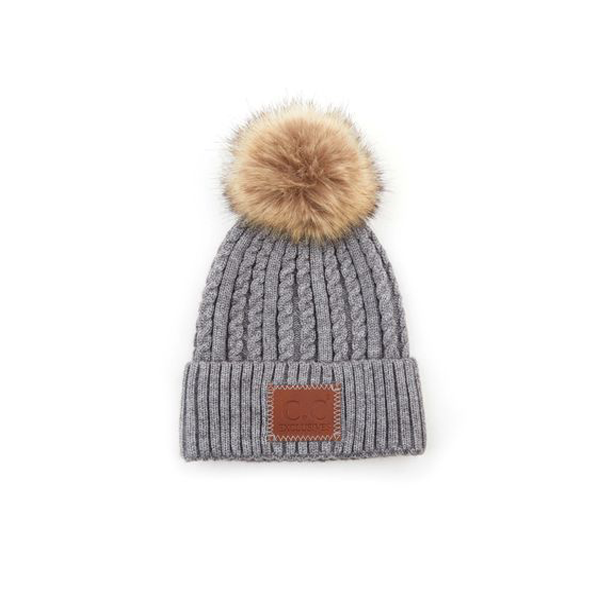 Hat - Winter Beanie CC - Grey-hotRAGS.com