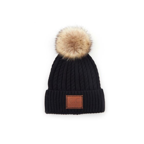 Hat - Winter Beanie CC - Black-hotRAGS.com