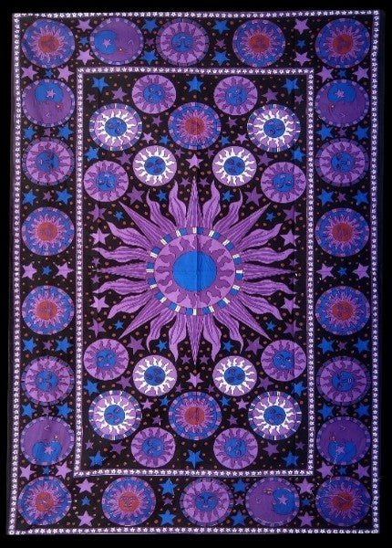 Tapestry -Purple Multi Sun-hotRAGS.com