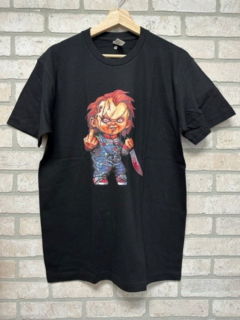 T SHIRT - Chucky - Middle Finger-hotRAGS.com