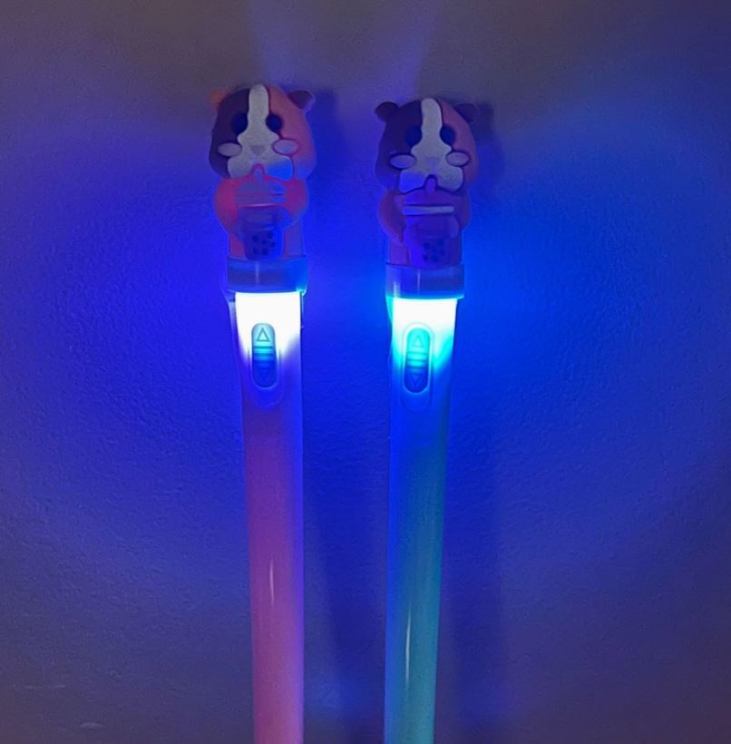 Pen - Sippin' & Spinnin' Boba Guinea Pig LED Light Up Pens-hotRAGS.com