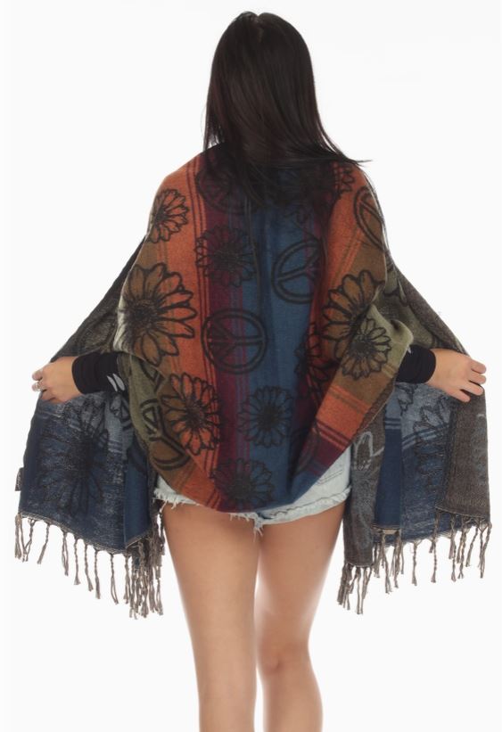 Pashmina - Sunflower Peace - Indigo-hotRAGS.com