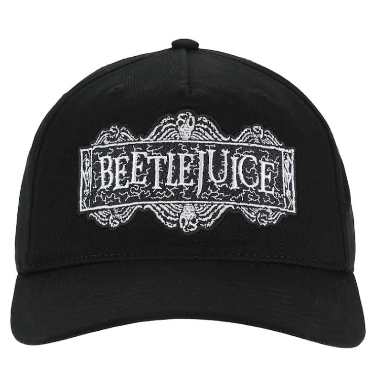 Hat - Beetlejuice Movie Logo - Black Snapback Hat-hotRAGS.com