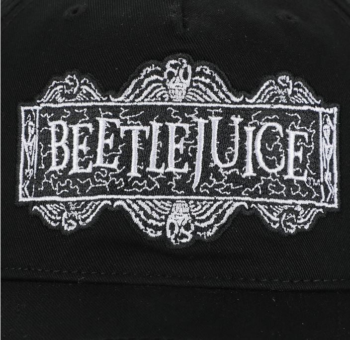 Hat - Beetlejuice Movie Logo - Black Snapback Hat-hotRAGS.com