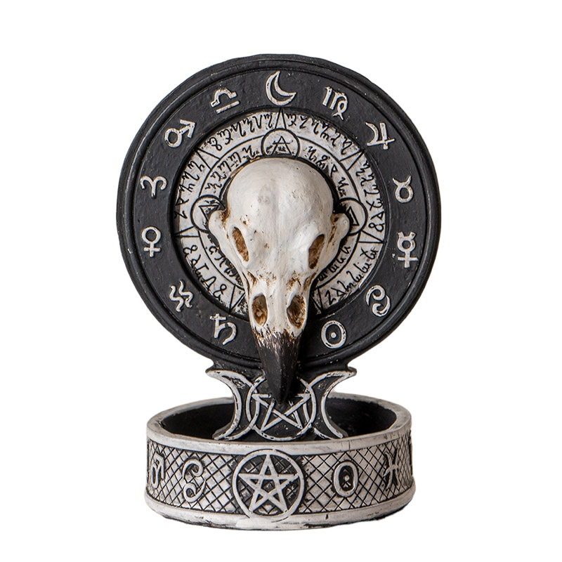 Cone Backflow Burner - Raven Skull-hotRAGS.com