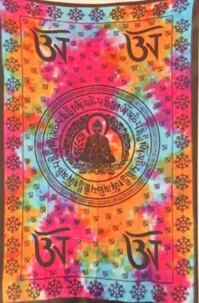 Tapestry Buddha Mandala Tie Dye - Unique-hotRAGS.com