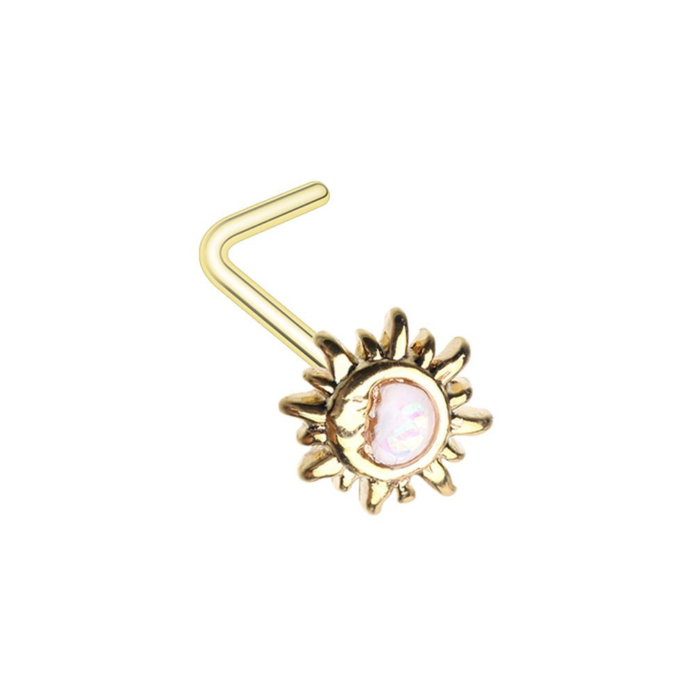 L Shape Sun Moon Nose Ring-hotRAGS.com