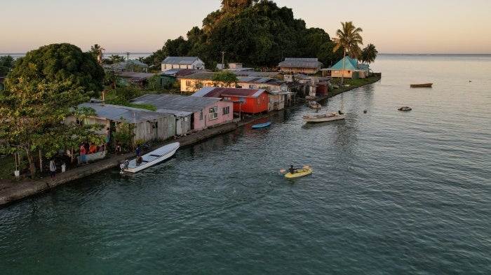 The island community of Serua Village, Fiji, July 15, 2022.