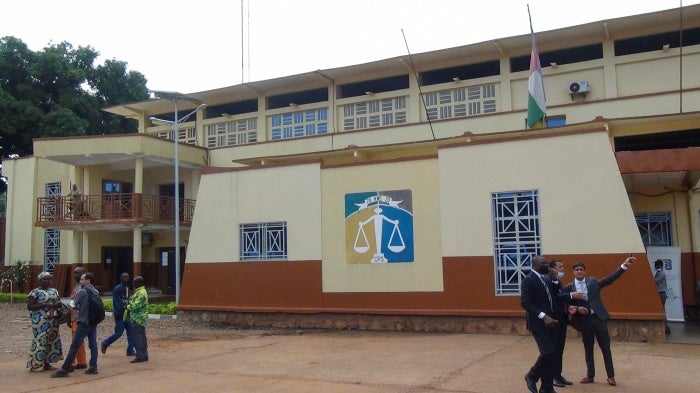 The Special Criminal Court in Bangui, Central African Republic, April 19, 2022.