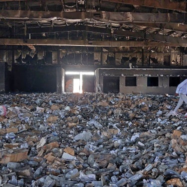 A destroyed medical storage facility in Nyala, the capital of South Darfur province, Sudan, May 2, 2023.