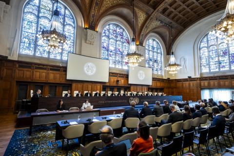 View of the ICJ Court room