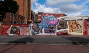 Foto de uno de los grafitis que integran el Museo Abierto de Bogotá - MAB. Foto: Cristhian Pérez.