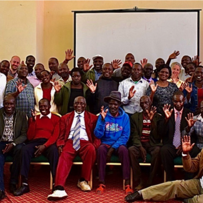 Farmers representatives, indigenous forecasters, meteorologists and partners in Kabarnet, Baringo County for PSP workshop (photo: ILRI/Kristen Tam).