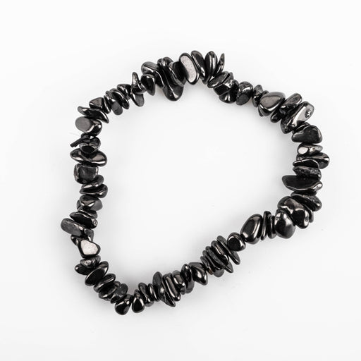 Shungite Tumbled Chips Bracelet 6" - 7" - InnerVision Crystals