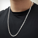 Sterling Silver .925 Chain | Forzatina (Diamond Cut) 3.2mm 26" - InnerVision Crystals